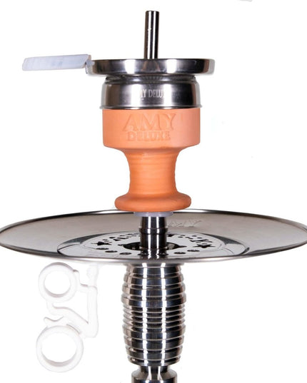 Amy Deluxe - Amy Deluxe - SS05 Feather Steel Rainbow Large Shisha Kit - The Premium Way