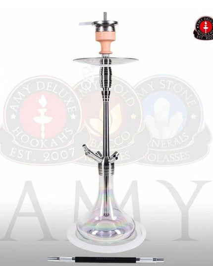 Amy Deluxe - Amy Deluxe - SS05 Feather Steel Rainbow Large Shisha Kit - The Premium Way