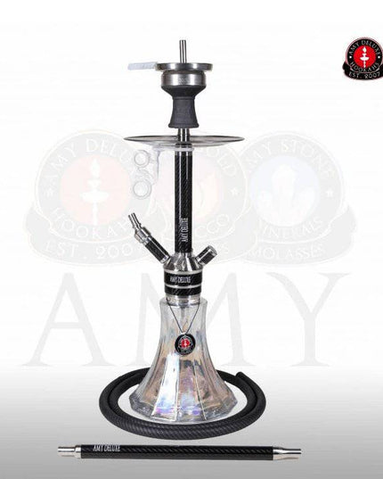 Amy Deluxe - Amy Deluxe - SS22.02R Carbonica Black RS Shisha Set - The Premium Way