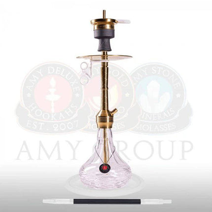 Amy Deluxe - Amy Deluxe - SS30.02 Xpress Chill S Premium Gold Stainless Steel Hookah Set - The Premium Way