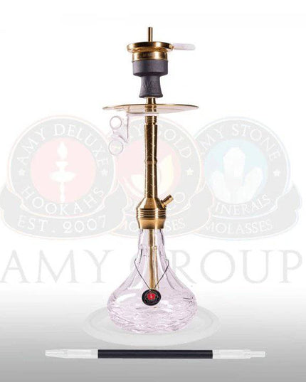 Amy Deluxe - Amy Deluxe - SS30.02 Xpress Chill S Premium Gold Stainless Steel Hookah Set - The Premium Way