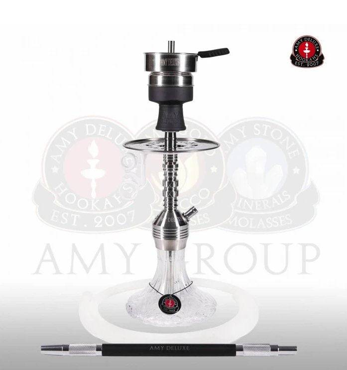 Amy Deluxe - Amy Deluxe - Xpress Class Mini Steel Clear Hookah - The Premium Way