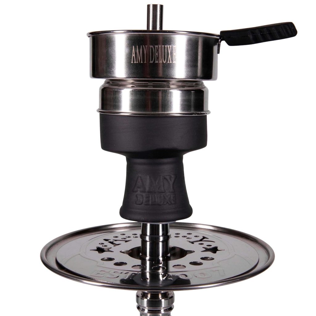 Amy Deluxe - Amy Deluxe - Xpress Class Mini Steel Clear Hookah - The Premium Way