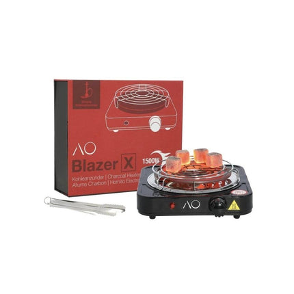 AO - AO Blazer X Electric Shisha Charcoal Burner 1500W & Tongs - The Premium Way