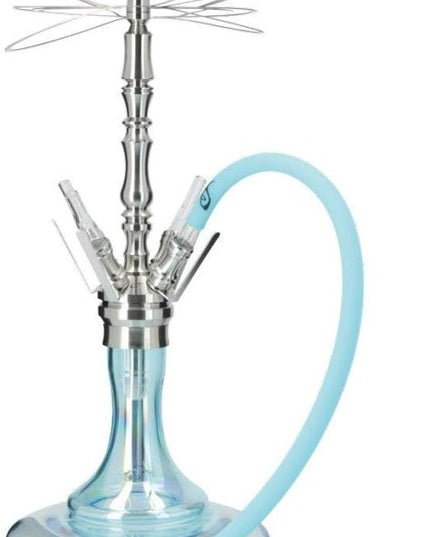 ARYF - ARYF Gloria 4 Shisha Multi-Hose Shiny Blue Complete Kit - The Premium Way