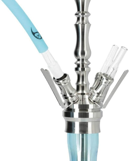 ARYF - ARYF Gloria 4 Shisha Multi-Hose Shiny Blue Complete Kit - The Premium Way
