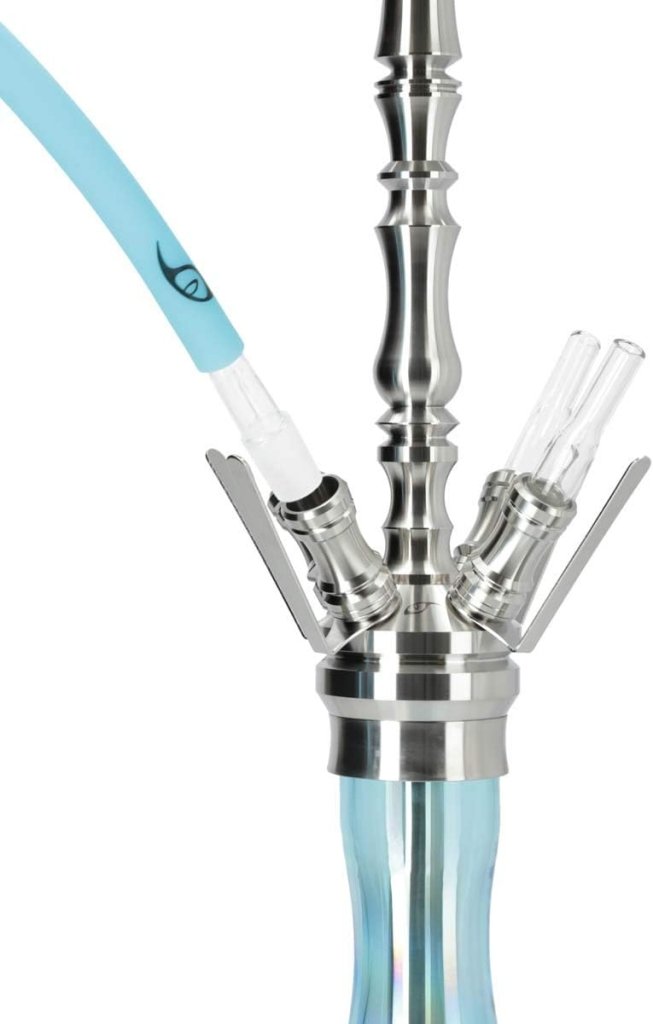ARYF - ARYF Gloria 4 Shisha Multi-Hose Shiny Blue Complete Kit - The Premium Way