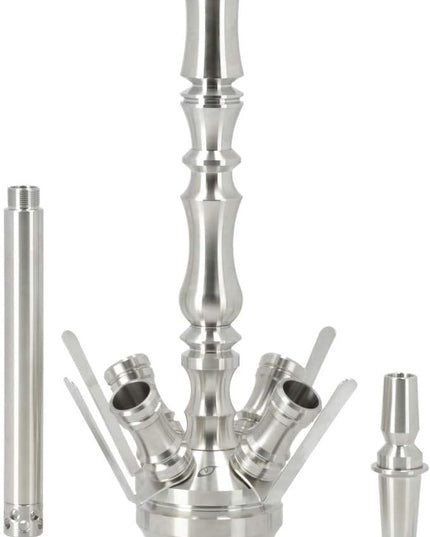 ARYF - ARYF Gloria 4 Shisha Multi-Hose Shiny Blue Complete Kit - The Premium Way