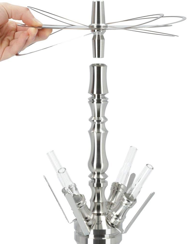 ARYF - ARYF Gloria 4 Shisha Multi-Hose Shiny Blue Complete Kit - The Premium Way