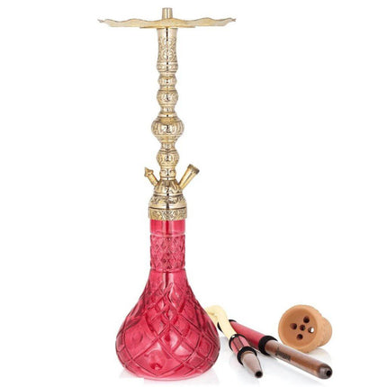 BLACK SMOKE - Black Smoke Traditional Style Hookah Aslan Click - Red - The Premium Way