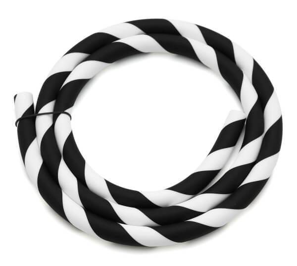 Caesar - Caesar Black & White Silicone Shisha Hose - The Premium Way