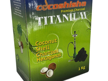 Cocoshisha - Coco Shisha Titanium Charcoal Hexagon 1kg - The Premium Way