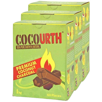 Cocourth - Cocourth Hexagon Coconut Shisha Charcoal - 60 Pieces - The Premium Way