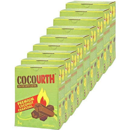 Cocourth - Cocourth Hexagon Coconut Shisha Charcoal - 60 Pieces - The Premium Way