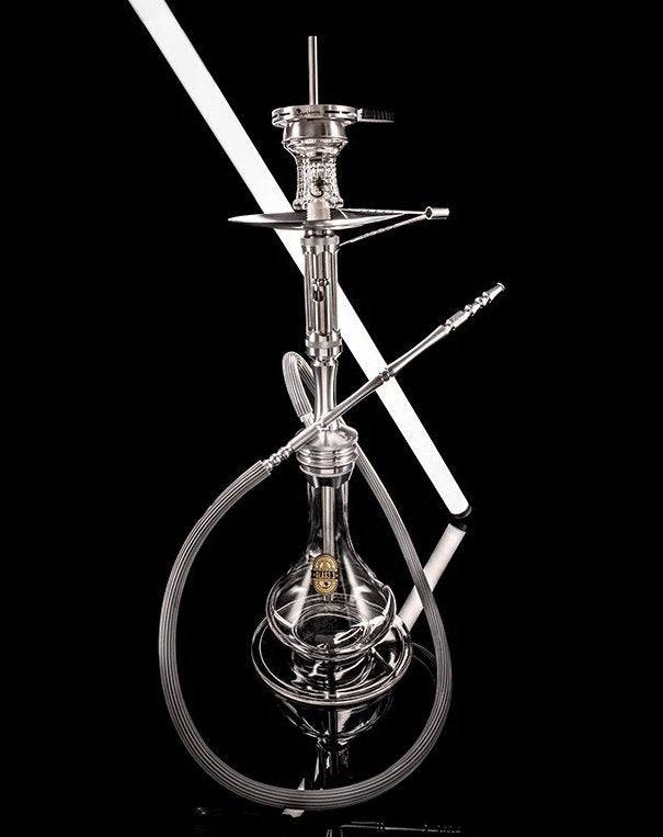 DSCHINNI® - Dschinni Foxx Shisha Set Silver - The Premium Way