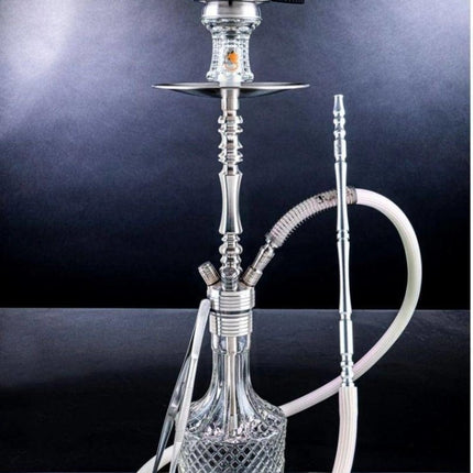 DSCHINNI® - Dschinni Stealth Bomber Silver Classic Shisha Set - Bass Box Edition - The Premium Way