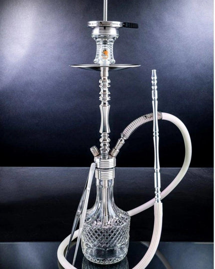 DSCHINNI® - Dschinni Stealth Bomber Silver Classic Shisha Set - Bass Box Edition - The Premium Way