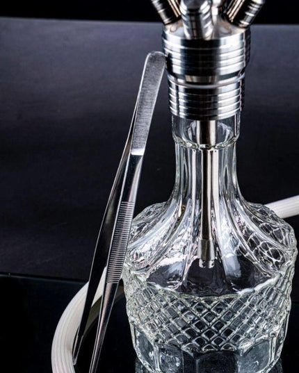 DSCHINNI® - Dschinni Stealth Bomber Silver Classic Shisha Set - Bass Box Edition - The Premium Way
