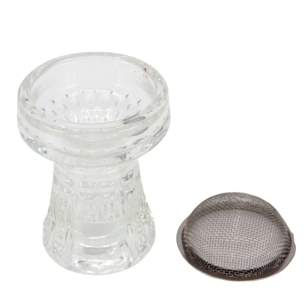 Essentials - Crystal Glass Hookah Bowl with Net Shisha Set - The Premium Way
