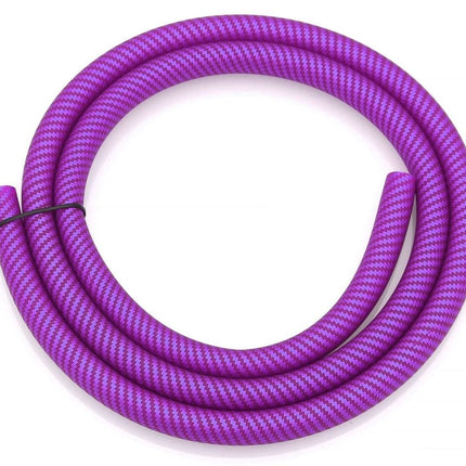 Essentials - Essentials Shisha Purple Silicone Matt Carbon Hose - The Premium Way