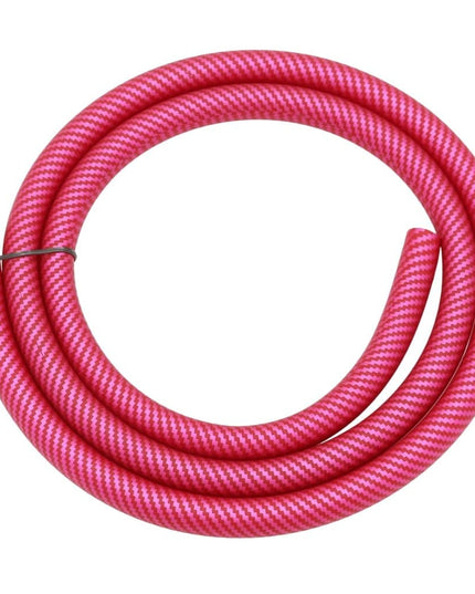 Essentials - Essentials Shisha Red Silicone Matt Carbon Hose - The Premium Way