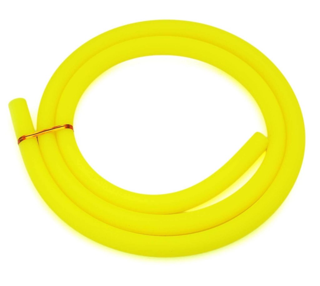 Essentials - Essentials Shisha Silicone Matte Hose - Yellow - The Premium Way