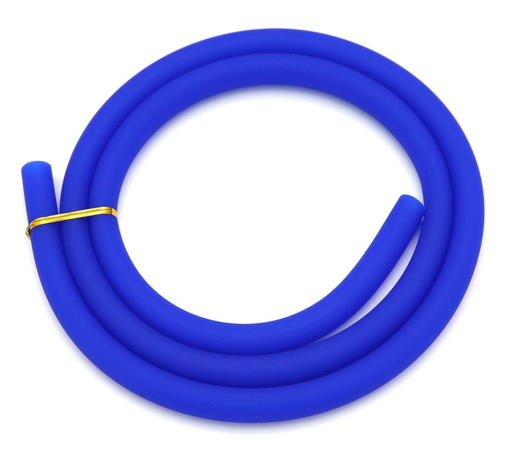 Essentials - German Premium Shisha Silicone Hose - Matte Blue - The Premium Way