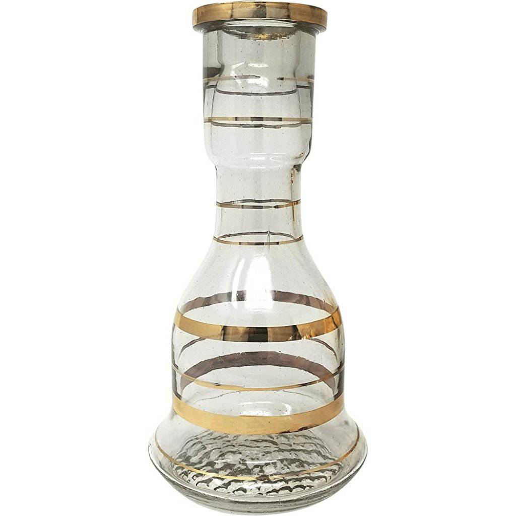 Hand-painted Khalil Mamoon classic glass hookah base 30 cm