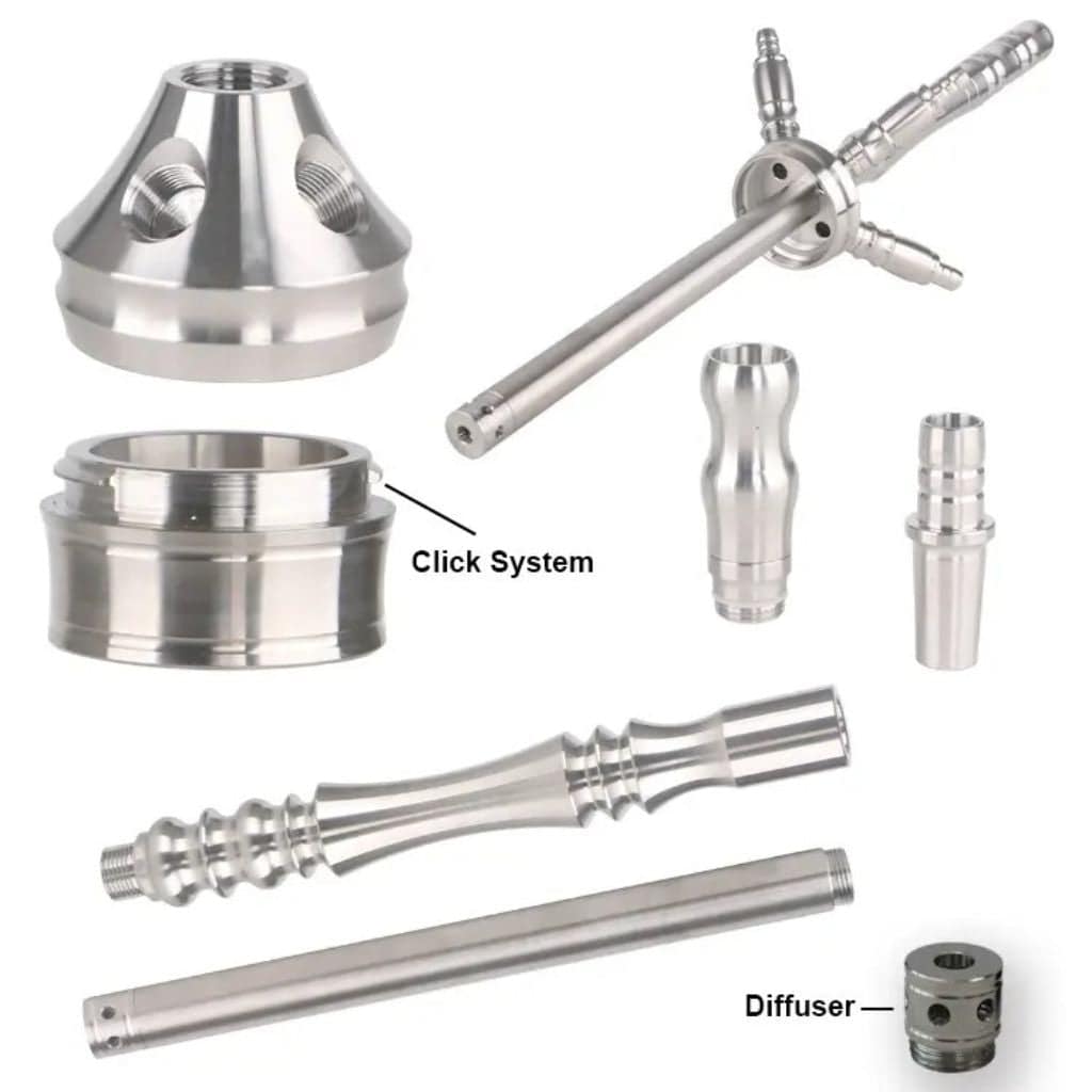 King Buzz - King Buzz Premium Stainless Steel Hookah Model 413 - The Premium Way