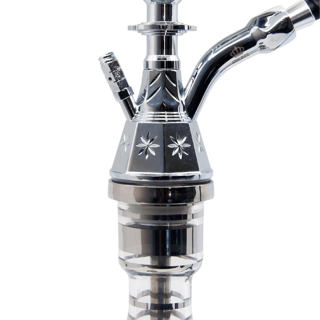 King Buzz - King Buzz Traditional Small Shisha - Silver - The Premium Way, image 7 of 12