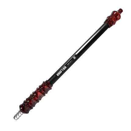 Kraft Shisha - Kraft Shisha Handle - Brushed Black Mouthpiece with Red Velvet Handle - The Premium Way