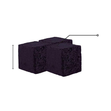 XL Size Shaman Charcoal Cubes 26mm – Long-Lasting, Quality Hookah Heat from The Premium Way