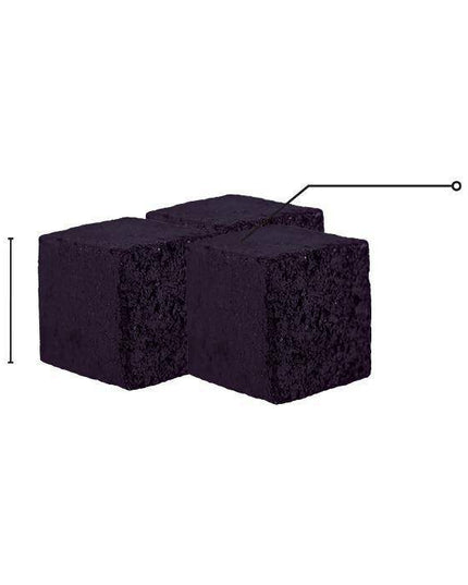 XL Size Shaman Charcoal Cubes 26mm – Long-Lasting, Quality Hookah Heat from The Premium Way