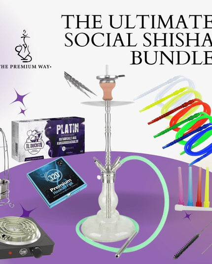 The Premium Way - The Ultimate Social Shisha Bundle: King Buzz Multi Hose & Accessories - The Premium Way