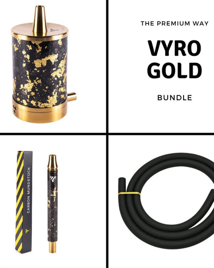 The Premium Way - VYRO One Gold with Mouthpiece & Hose Bundle - The Premium Way