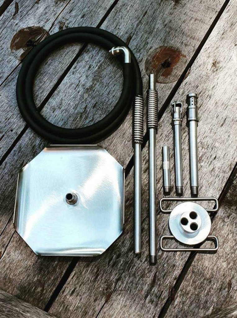 VZ Hookah - VZ Hookah - Stainless Steel Big - The Premium Way